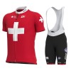 Conjunto Maillot + Culotte Corto con tirantes 2021 Groupama-FDJ N002